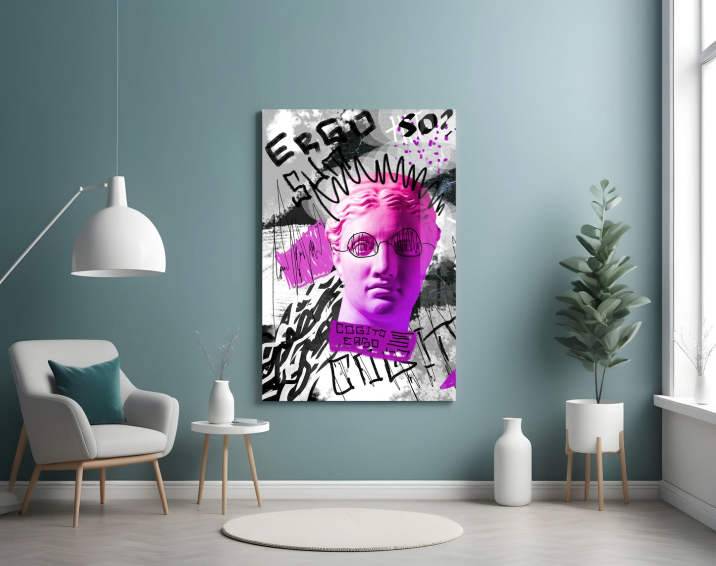 Abstract Art Glass Wall Art