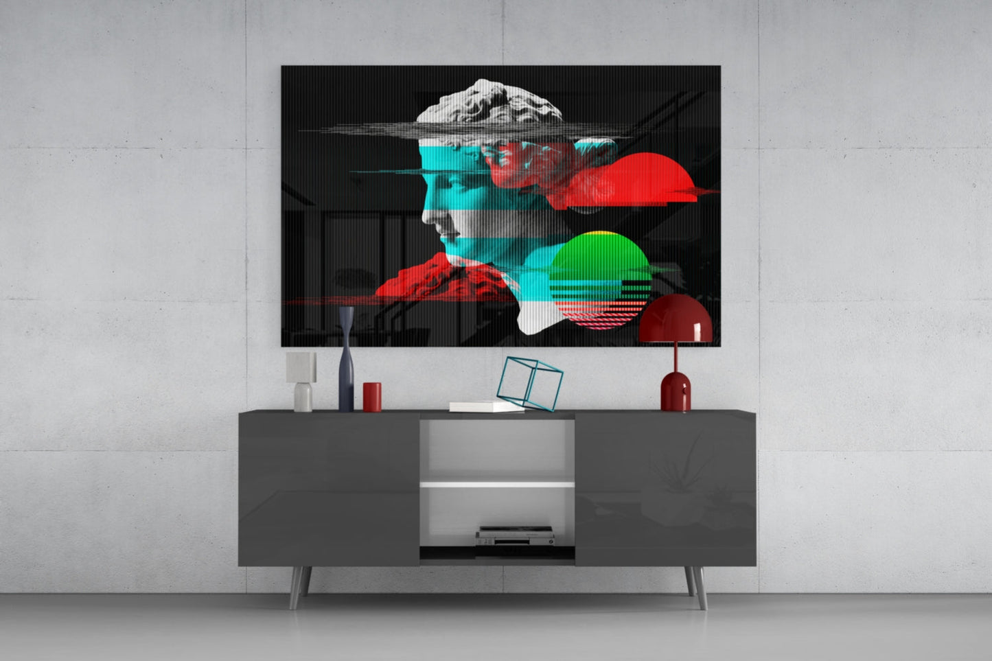 Abstract Art Glass Wall Art