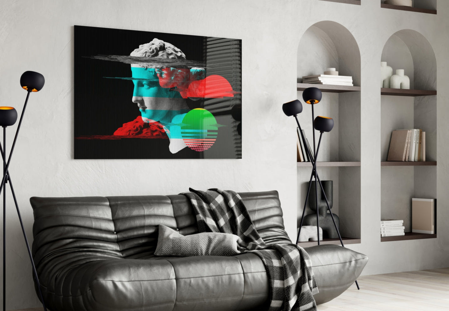 Abstract Art Glass Wall Art