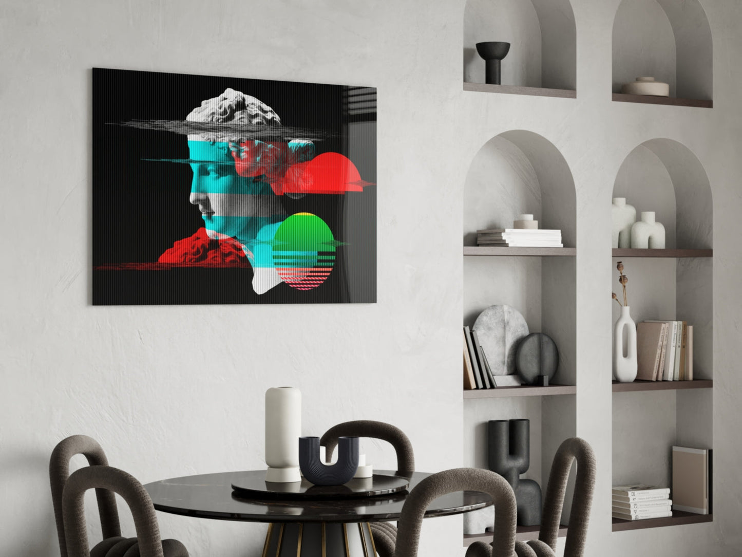 Abstract Art Glass Wall Art
