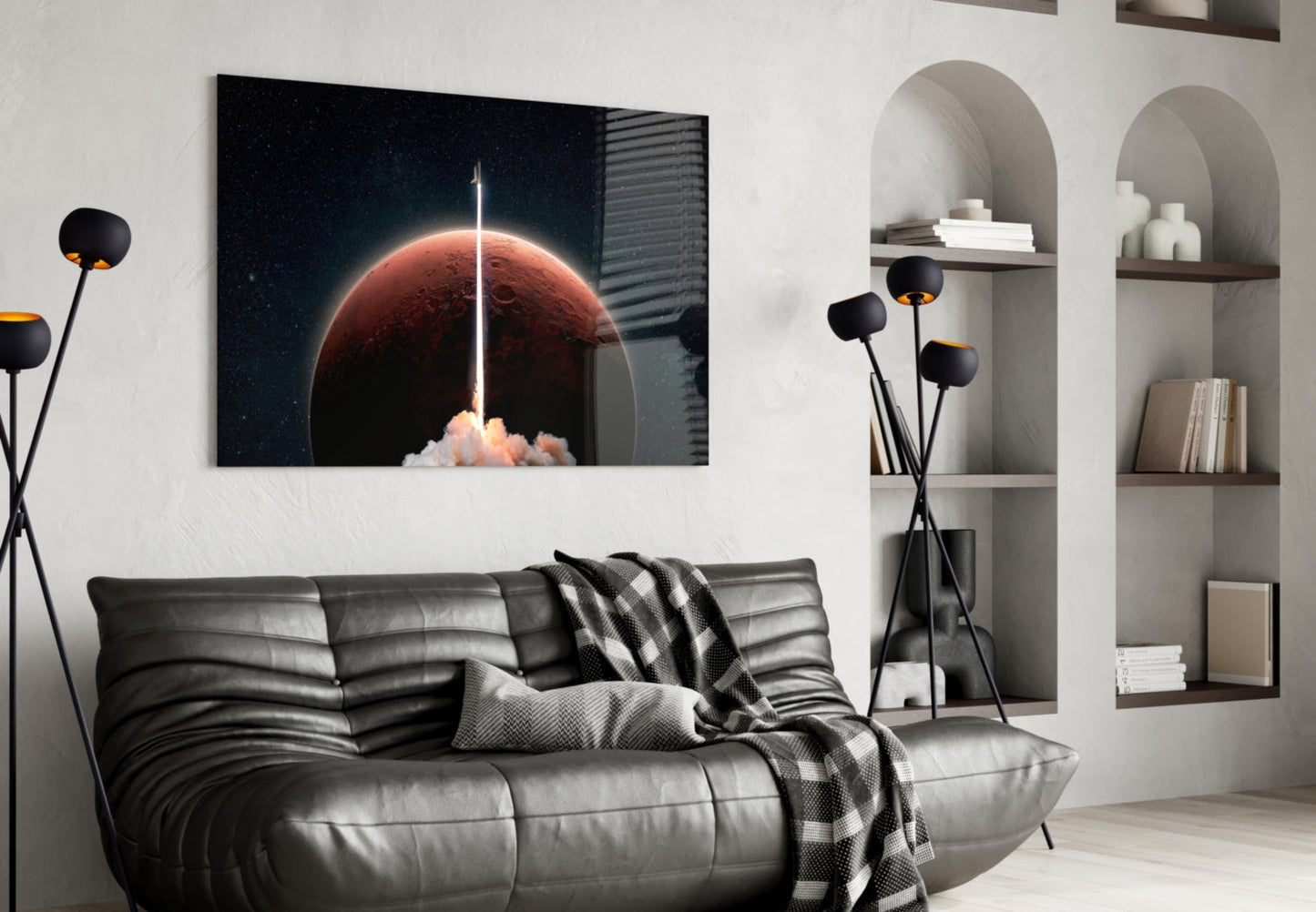 Abstract Art Glass Wall Art