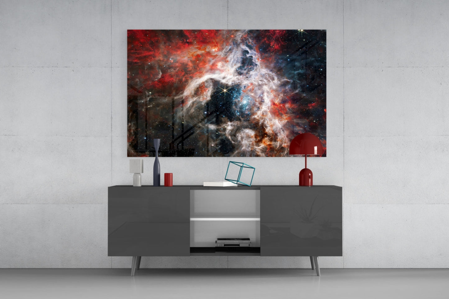 Space Glass Wall Art