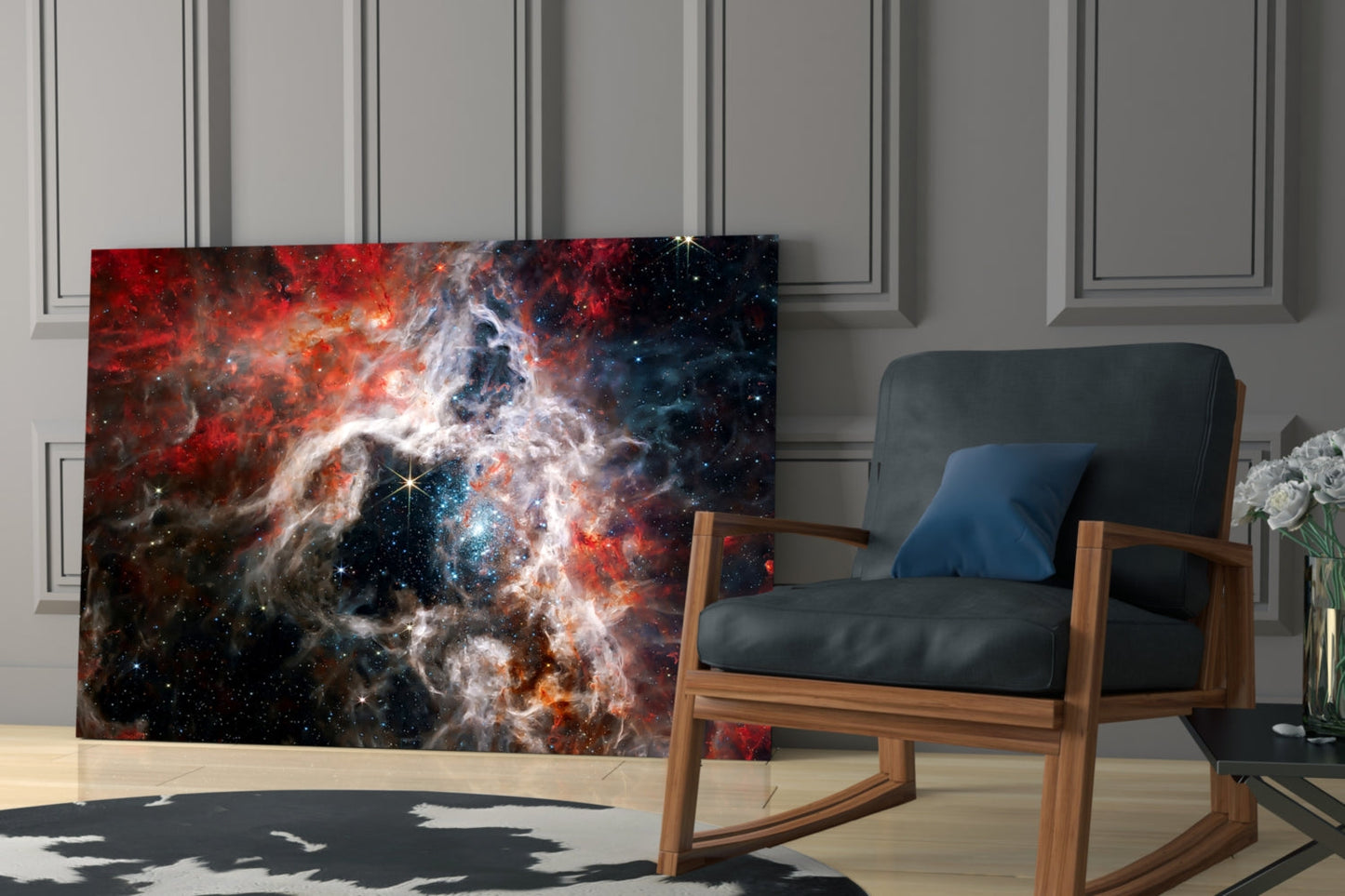 Space Glass Wall Art