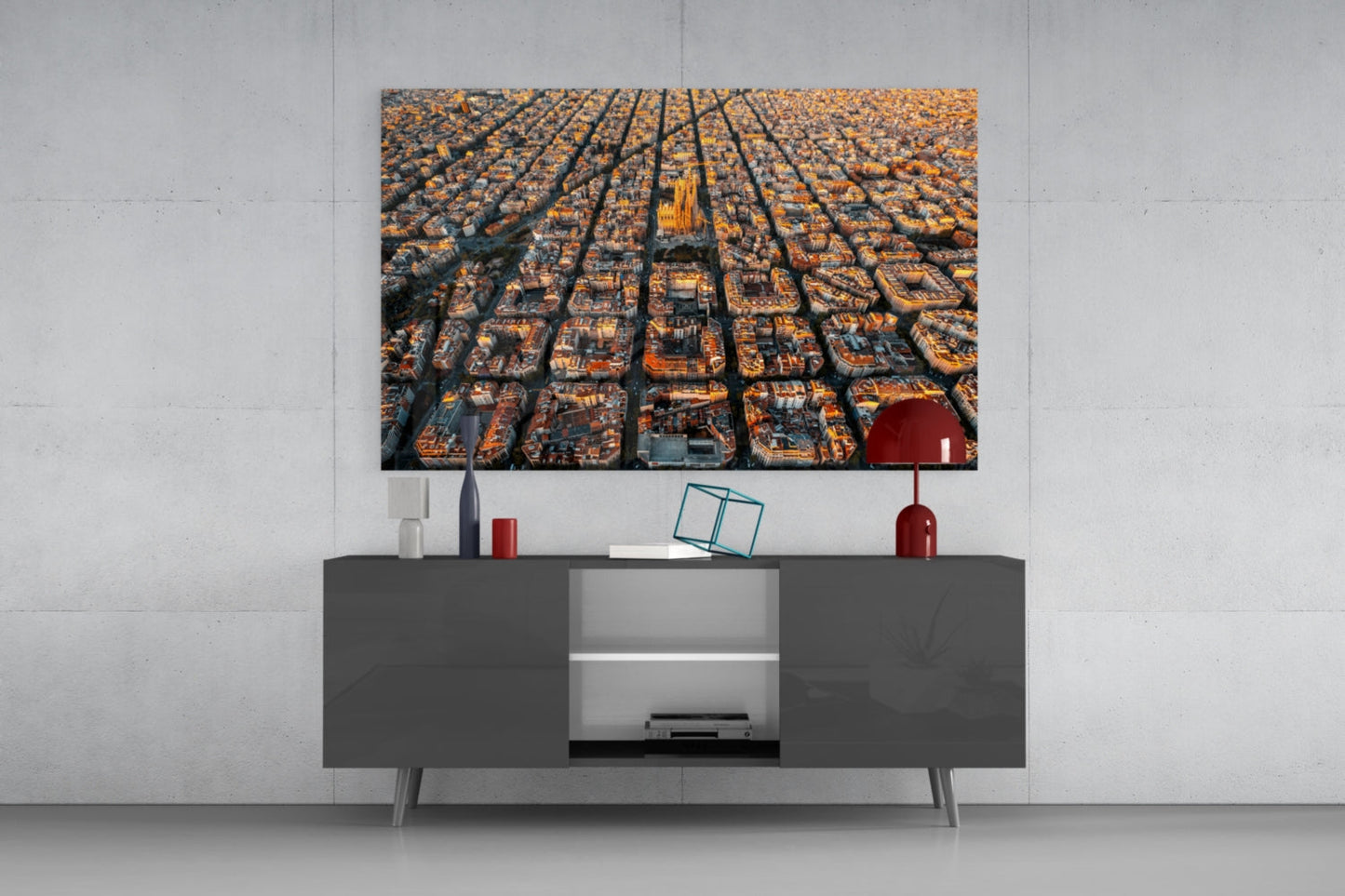 Barcelona Glass Wall Art
