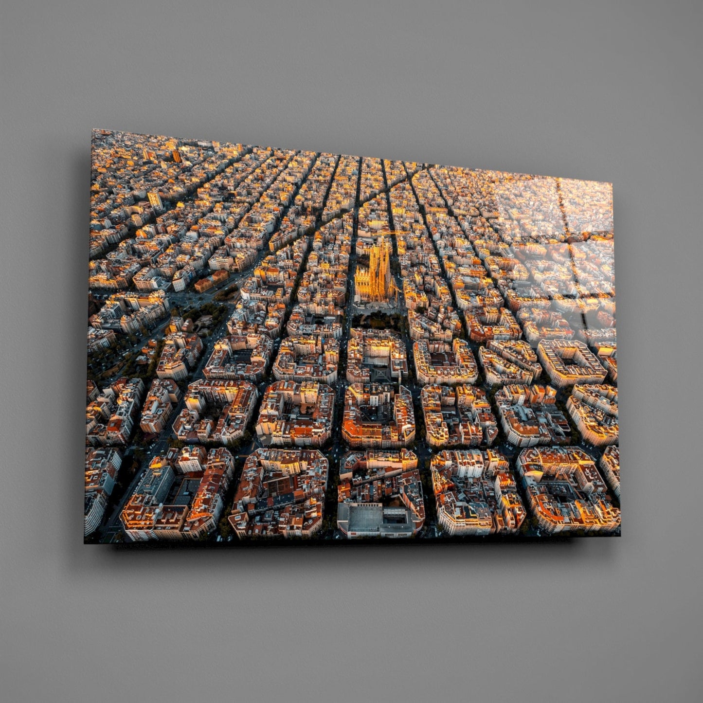 Barcelona Glass Wall Art