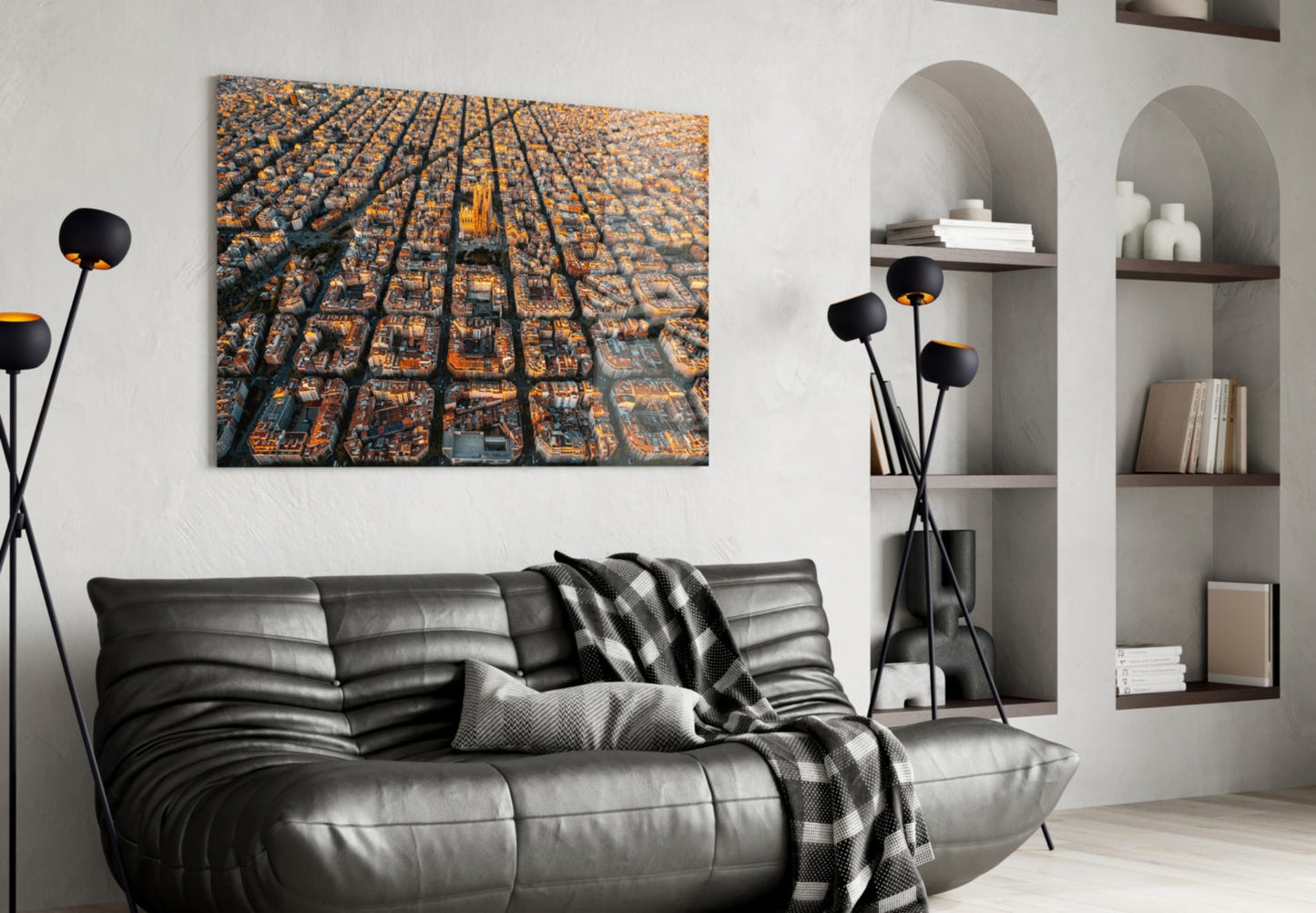Barcelona Glass Wall Art