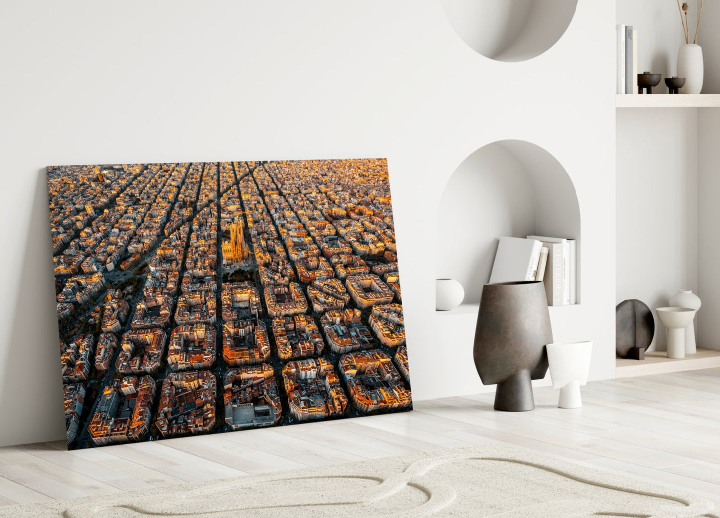Barcelona Glass Wall Art