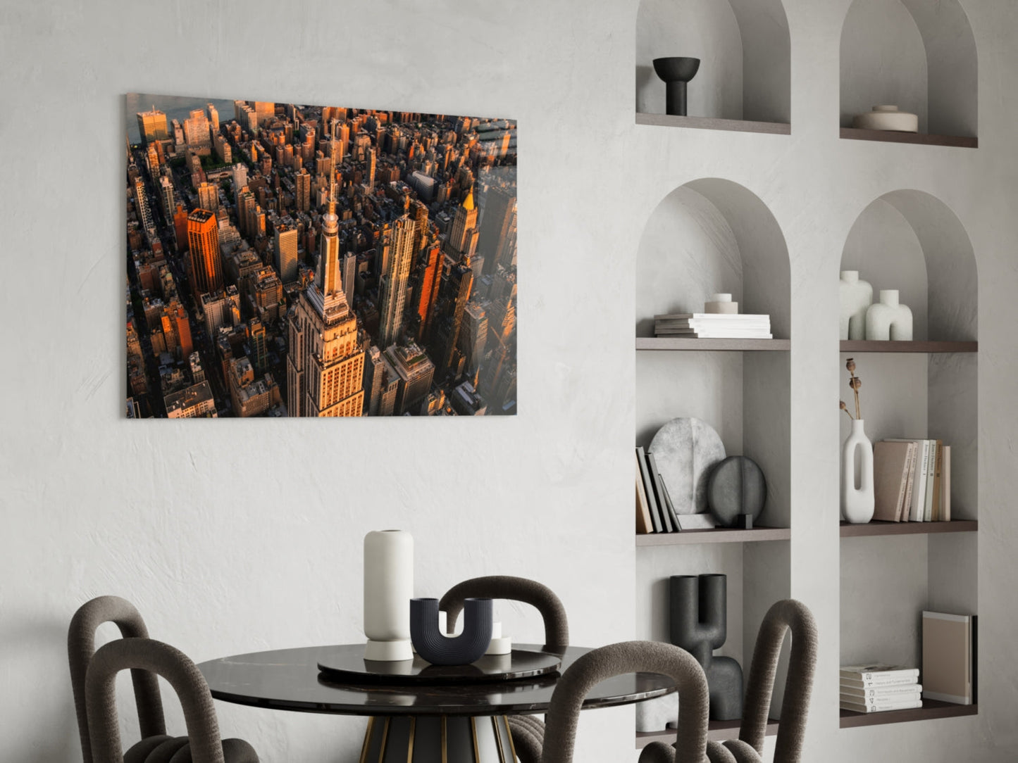 New York Glass Wall Art