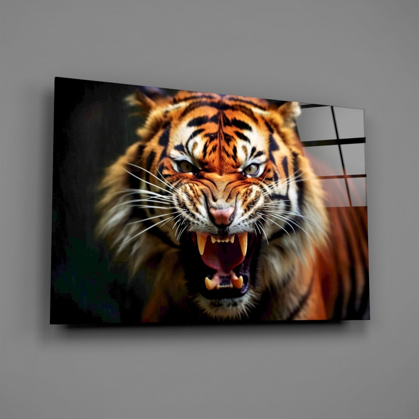 Tiger Glass Wall Art-1