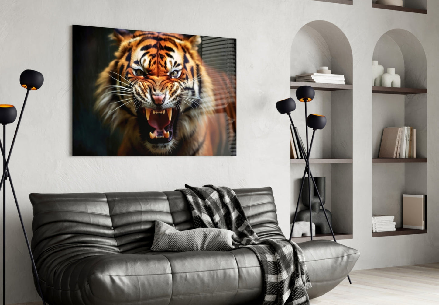 Tiger Glass Wall Art-3