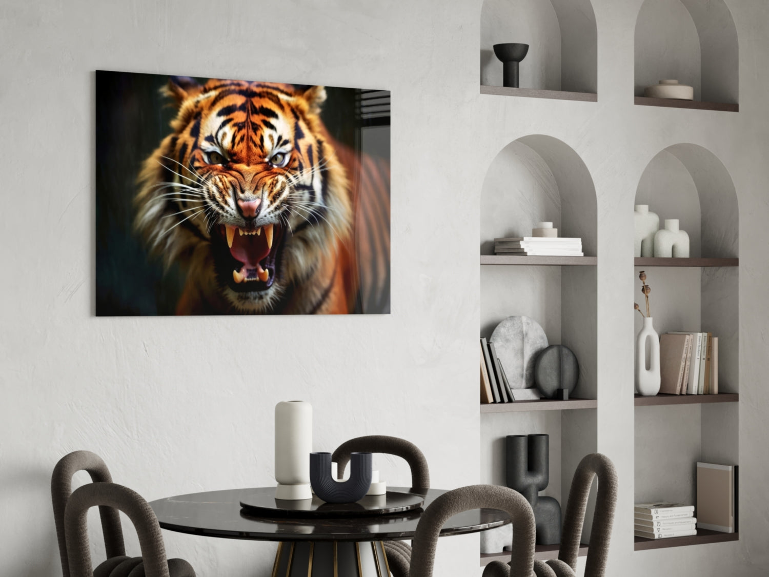 Tiger Glass Wall Art-4