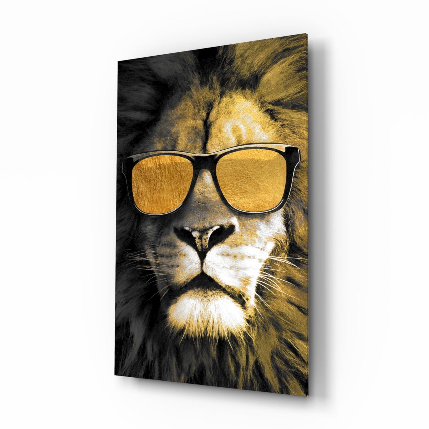 Lion Glass Wall Art-0