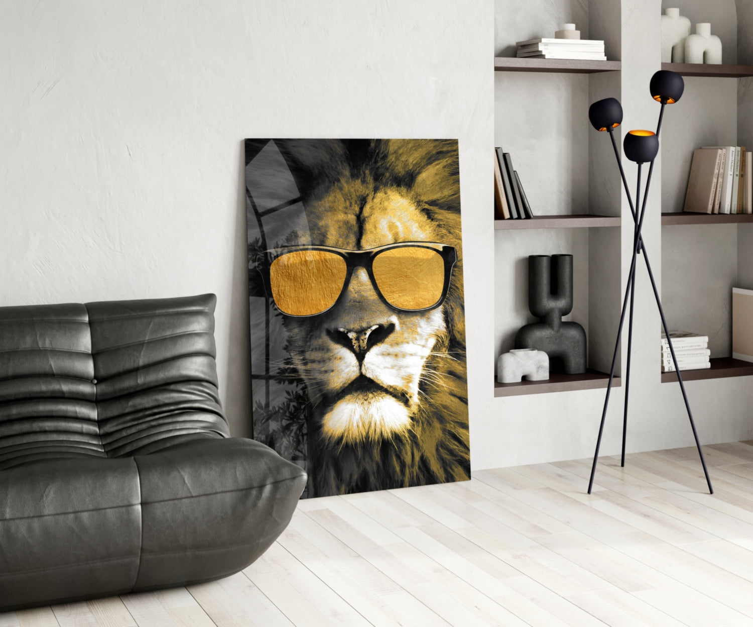 Lion Glass Wall Art-4