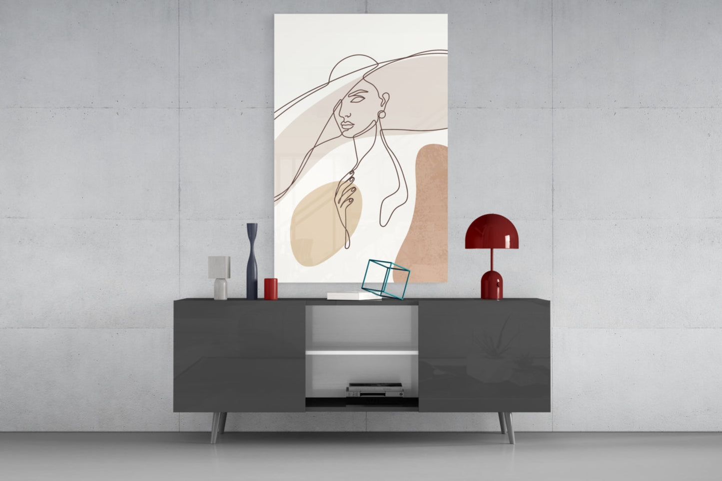 Woman's Art Glass Wall Art