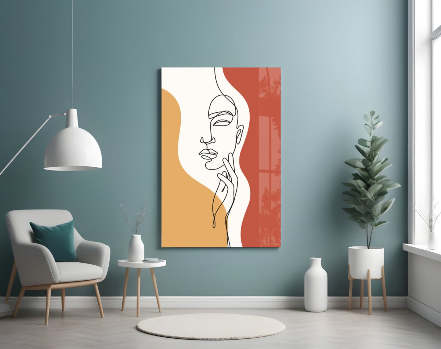 Woman's Art Glass Wall Art