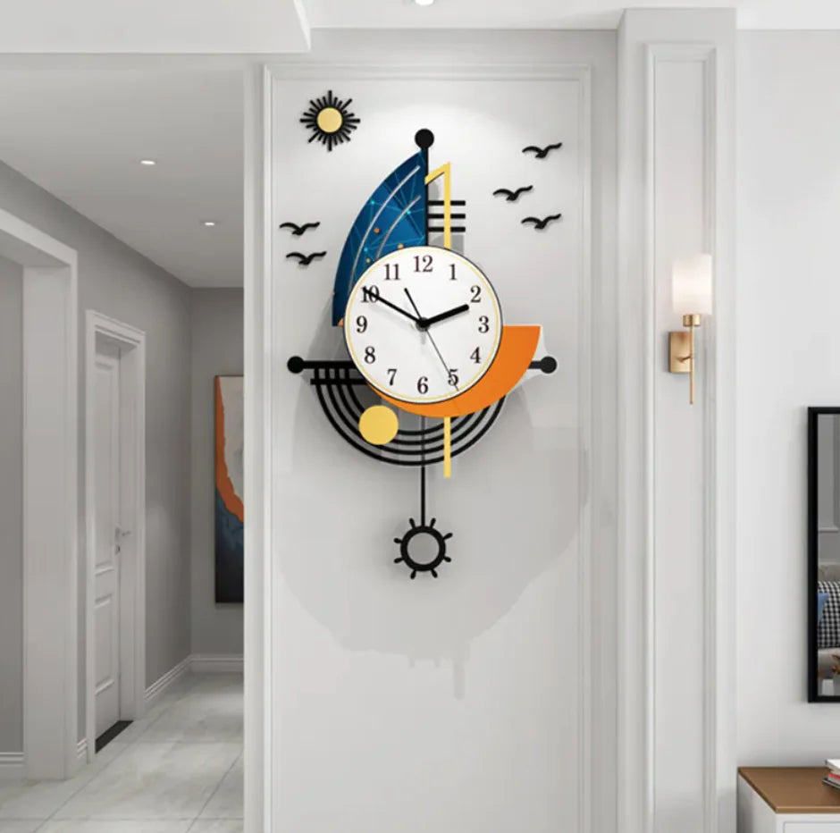 Sailing Wall Clock Decor