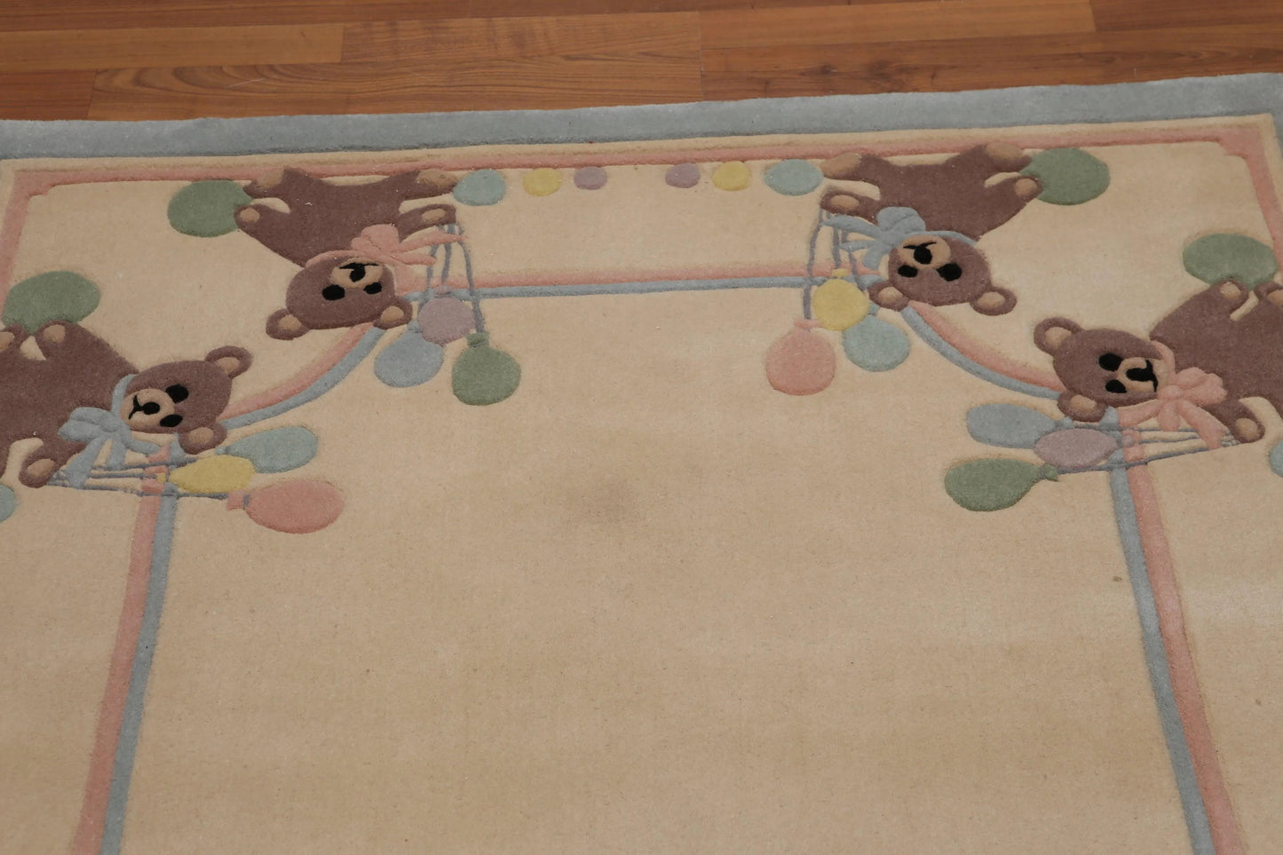 4' x 6' Handmade 100% Wool Plus pile Area rug Beige 4' x 6'-2