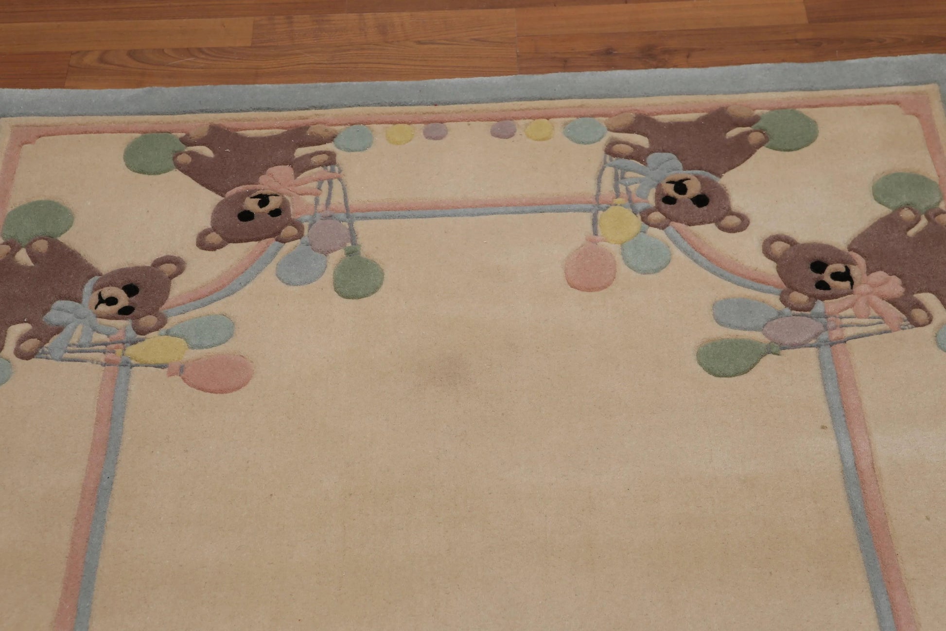 4' x 6' Handmade 100% Wool Plus pile Area rug Beige 4' x 6'-2
